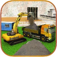 City Construction Excavator 3D icon