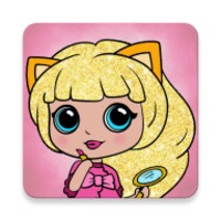 Coloring book dollsFoxy Doll icon