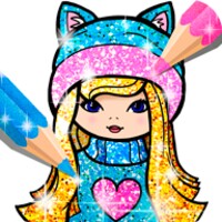 Colorir Glitter Jogo de Menina icon