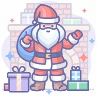 Santa claus icon