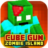 Cube Gun 3D : Zombie Island icon