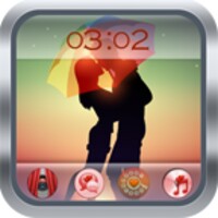 Cute Couple Kiss GO Locker Theme icon