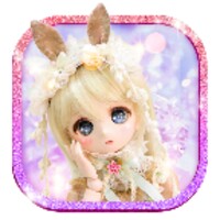 Cute Girl Theme: Princess Doll Girly wallpaper HD icon