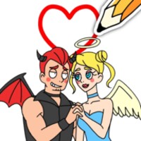 Draw Happy Angel icon