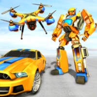 Drone Robot Car Transformation icon