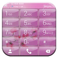 ExDialer Pink Flowers Glass theme icon