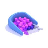 Fill In 3D icon