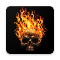 Fire Skull Zipper Lock Screen 2019 icon