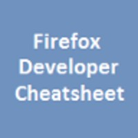 Firefox Developer Cheatsheet icon