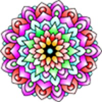 Flowers Mandala Coloring Pages icon