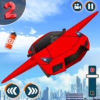 Flying Car Robot Shooting Game icon
