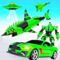 Flying Shark Robot icon