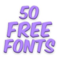 Free Fonts 50 Pack 25 icon