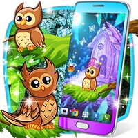 Cute owl live wallpaper icon