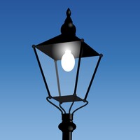 History of electric light icon