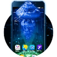 Hologram theme for Galaxy Note6: cool launcher icon