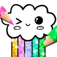 Kawaii Coloring Book Glitter icon