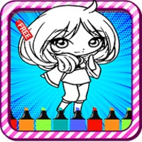 Kawaii Cute Girls Coloring Book icon