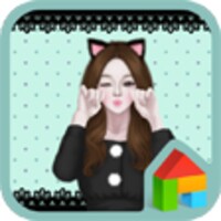 lovely girl cat icon