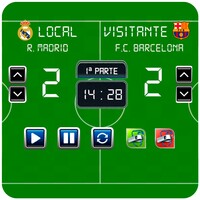 Marcador de fútbol electrónico y árbitro de fútbol icon