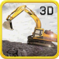 Mine Excavator Crane 3D icon