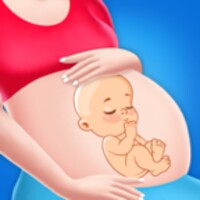 Mommy & newborn baby shower icon