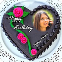 Name Photo On Birthday Cake icon