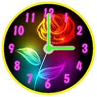 Neon Flower Clock 2.2