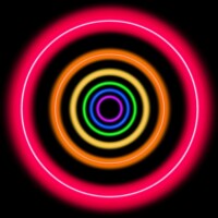 Neon Space Ball - Classic pong game with neon glow icon