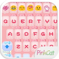 Pink Cat Emoji Keyboard icon