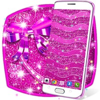 Pink glitter live wallpaper icon