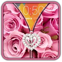 PinkRosesZipperUnLock icon