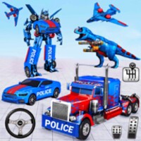 Police Robot Truck Transformation icon