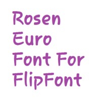 Rosen Euro font icon