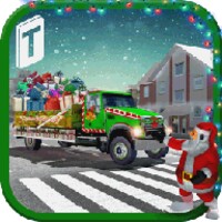 Santa Christmas Gift Delivery icon