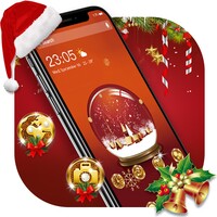 santa crystal ball icon