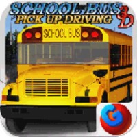 School Bus Pick Up Driving 3D icon