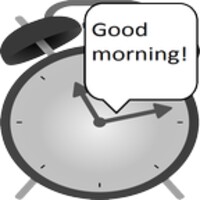 Speaking alarm clock icon