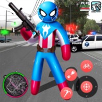 Spider US Capitaine Stickman icon