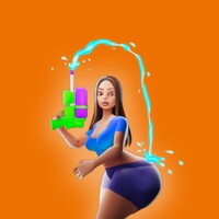 Squirt Gun Girl: Garden Runner icon