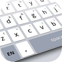 Stylish White Keyboard icon