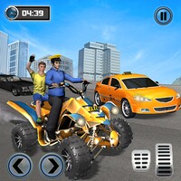 Taxi Cab ATV Quad Bike Limo City Taxi Driving Game icon