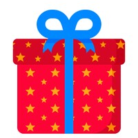 Wrap a present icon