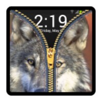 zipper lock screen - wolf icon
